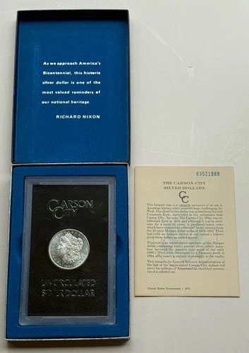 1883-CC GSA Morgan Silver Dollar Uncirculated Original Box COA 83521089