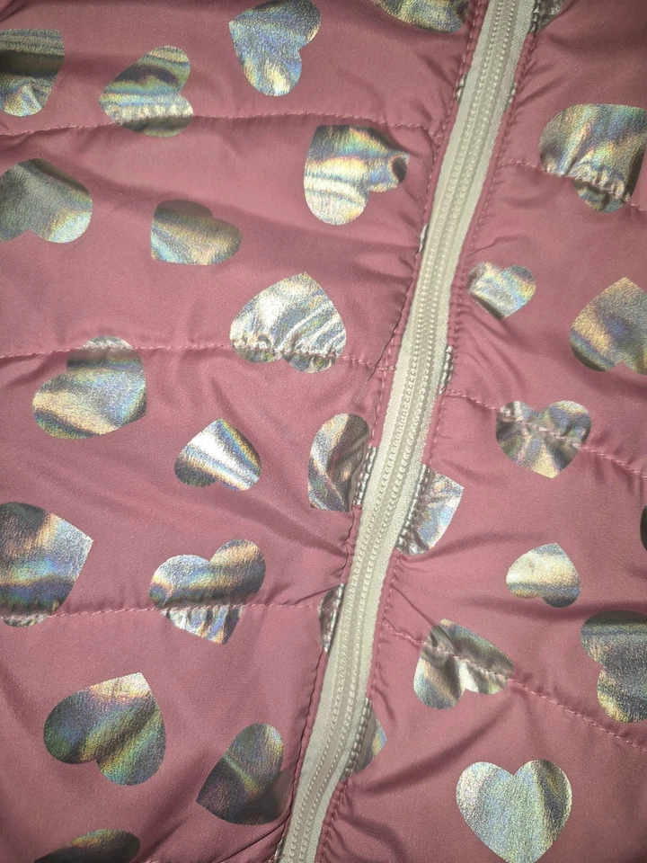 Abrigo Falls Creek Niños Niñas Talla 24 Meses Rosa Corazones Abrigo Invierno Chaqueta Foto 3 de 4