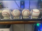 Francisco Lindor New York Mets Autographed Baseball Jonah Tong AJ Ewing Wilmer