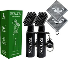 2 Pack Golf Club Brush Cleaner w/ Water Bottle  Towel Golf Ball Cleaning Tool