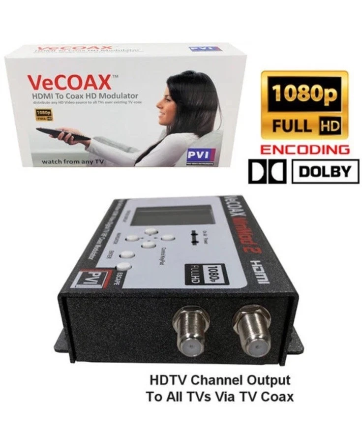 Vecoax MINIMOD 2 HDMI to Coax Modulator, NEW - Image 3 of 4