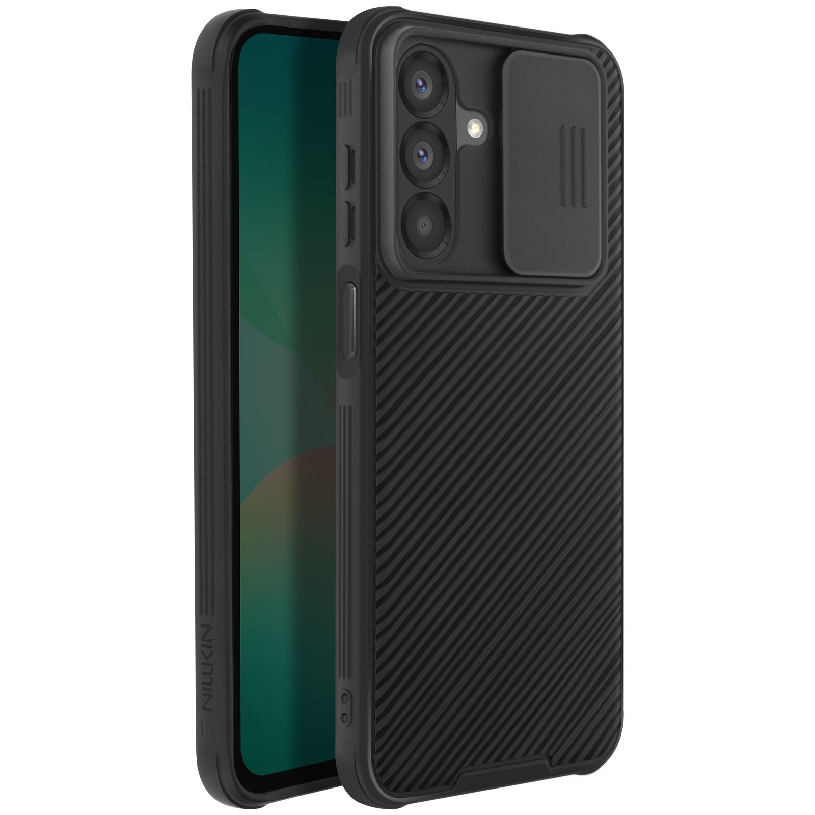 Coque Galaxy A26 antichoc Nillkin avec protège-caméra renforcé noir