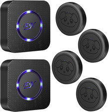 Dog Door Bell Wireless Doggie Doorbells for Potty Training with Waterproof Touch