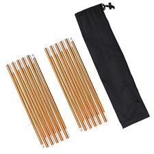 KangTeer Aluminum Tent Poles Replacement,2 Pack 11.8 ft 7001 Alloy Bar Preass...