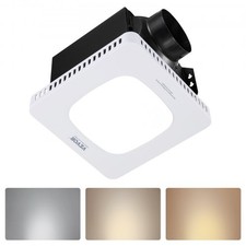 Bathroom Exhaust Fan with LED Light, 80 CFM Bathroom Vent Three Gear Color Temp,
