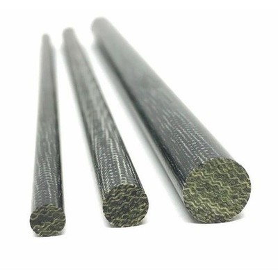 BLACK Canvas Micarta- Solid Round Rod Pin Stock- Various Sizes- 1pc
