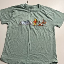 Disney Winnie The Pooh Embroidered Top Shirt Mint SM