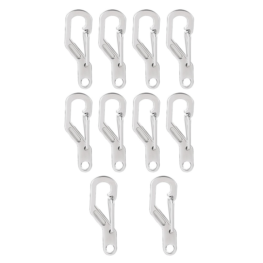 10 Heavy Duty Carabiner Clips for Hiking Climbing Keychains