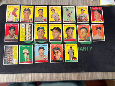 1958 Topps Baseball Your Choice HIGH END COMMONS EXMT to NM+ Former Grader