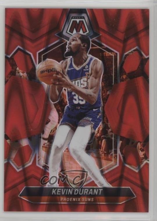 2023-24 Panini Mosaic Red Seismic Prizm 280/299 Kevin Durant #180 02s2