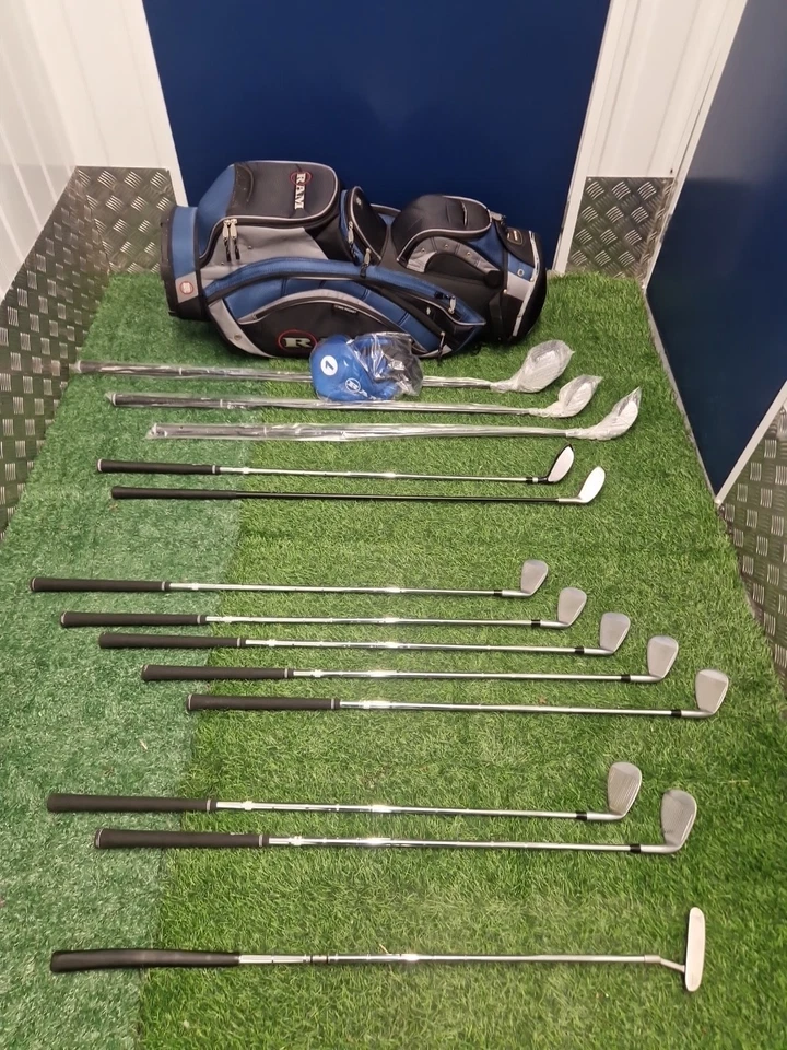 Full Set L/H RAM EZ3 Golf Clubs New Woods & Matching Bag Excellent Condition - Image 3 of 4