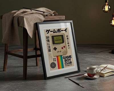 The Game Boy Club Retro Gaming A3 Kunstdruck Poster Wandbild