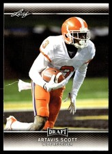 2017 Leaf Draft Gold Artavis Scott Los Angeles Chargers #3