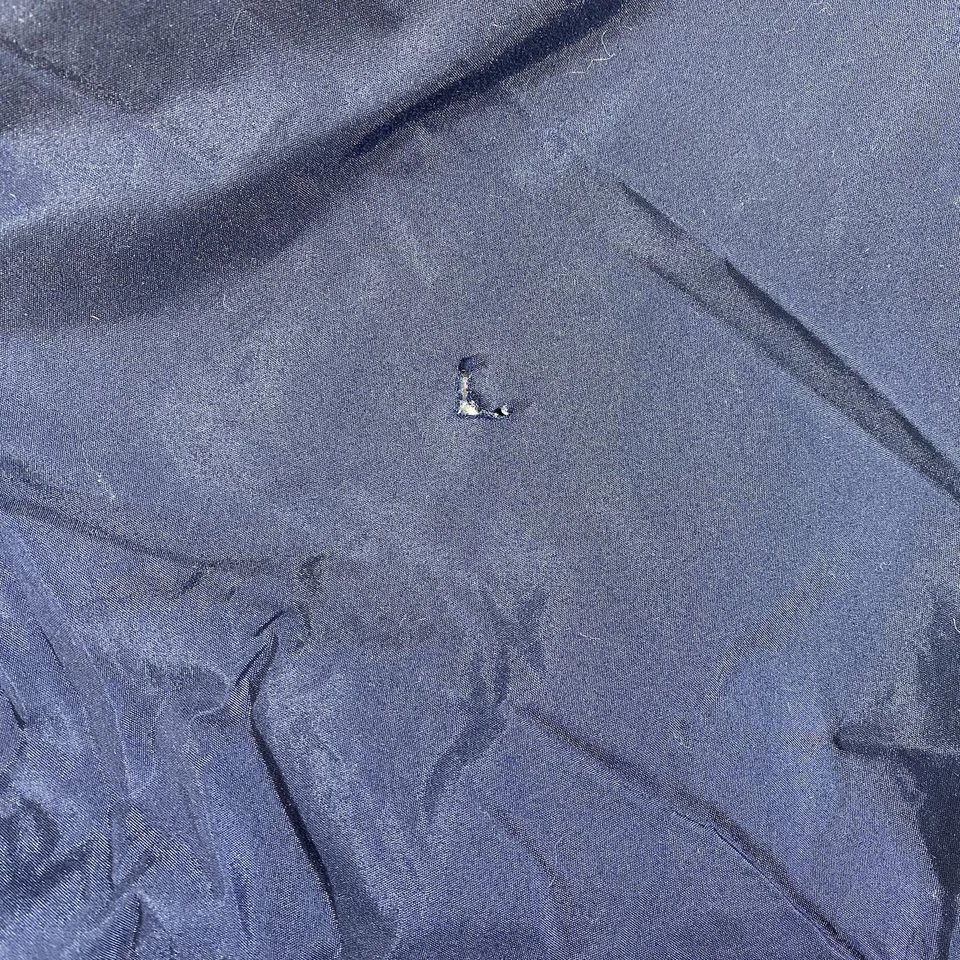 Chaqueta acolchada vintage Y2K Champs Gonzaga Bulldog bordada azul marino talla XL Foto 4 de 4