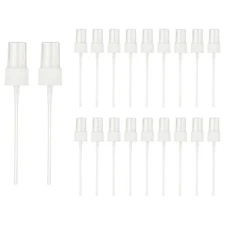 Fine Mist Spray Top, Spray Bottle Nozzle for 20 Caliber, Pack of 20, White