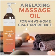 USDA Certified Massage Therapy Oil   Fragrance-Free, 8 fl oz