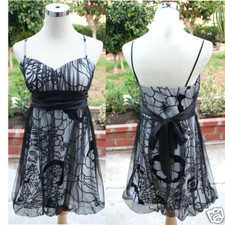 NWT WINDSOR 80 Black /Cream Juniors Cocktail Dress 9