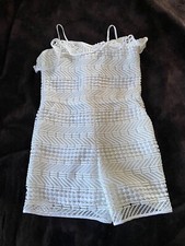 Milly Mini Geo Lace Ruffle Romper Sz 14 NWT 195