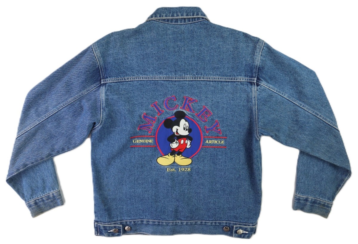 MICKEY UNLIMITED Disney Mickey Mouse Unisex S 100% Cotton Denim 