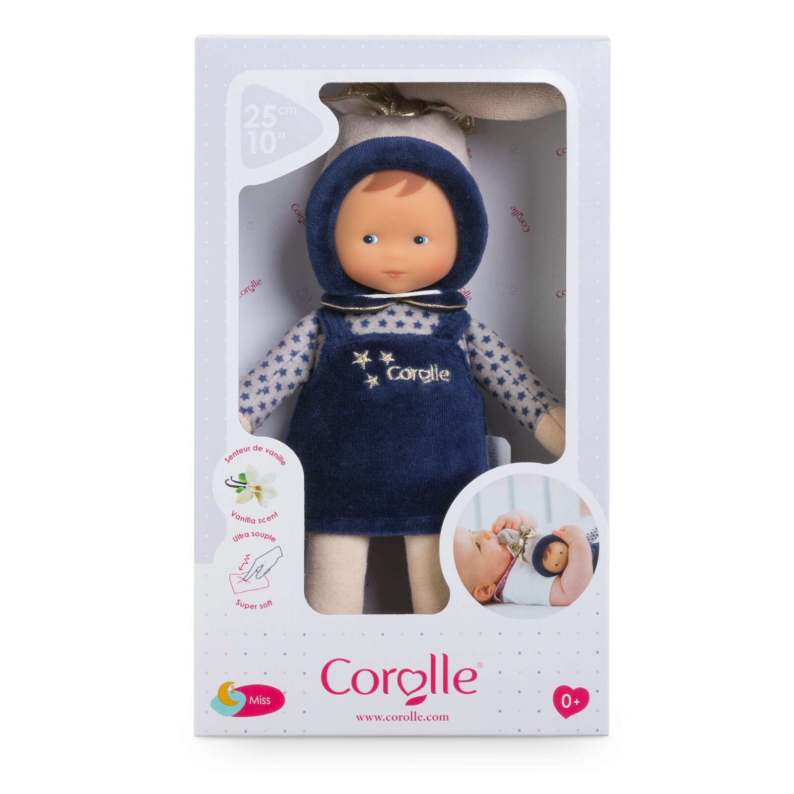Doudou Miss Marine Corolle de 25 cm peluche bleue pour nouveau-né