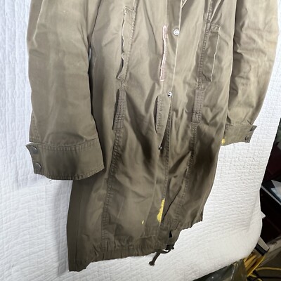 Diesel Jacket Women's M Parka Military Khaki Grunge Punk