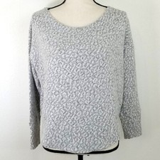 SATURDAY SUNDAY ANTHROPOLOGIE Gray/White Marled Sweater, size XS