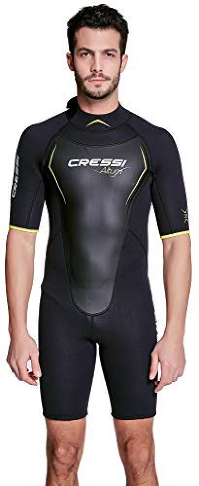 (TG. M) Cressi Altum Wetsuit 3 mm - Muta Uomo, Multicolore (Nero/Giallo), M - NU