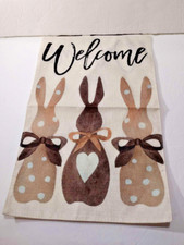12x18 Inch Easter Bunny Easter Flag, Double Sided Easter Garden Flag