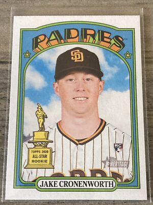 2021 Topps Heritage High Number Jake Cronenworth Rookie Card RC #641 Padres