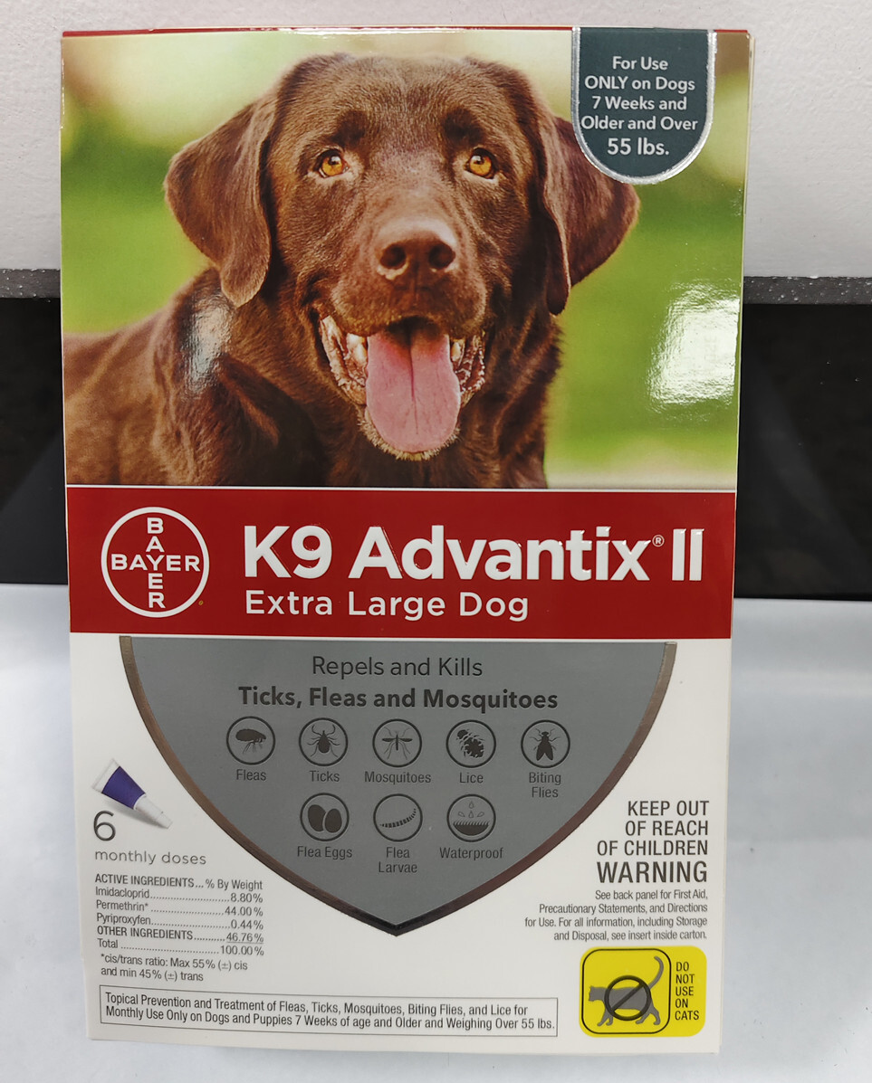 K9 Advantix II For Dogs Over 55 lbs Flea,Tick Treatment & Prevention ,6