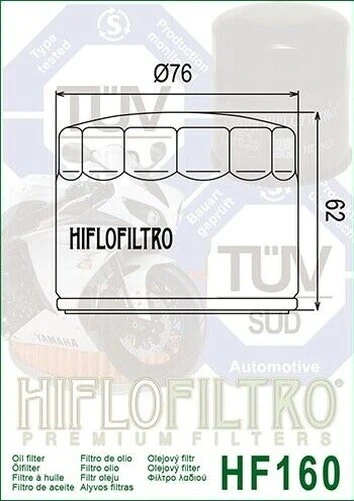 Clé Pour Filtre À Huile Et Hiflofiltro Filtre À Huile Pour BMW R1250GS 2019-2025 - Photo 4/4