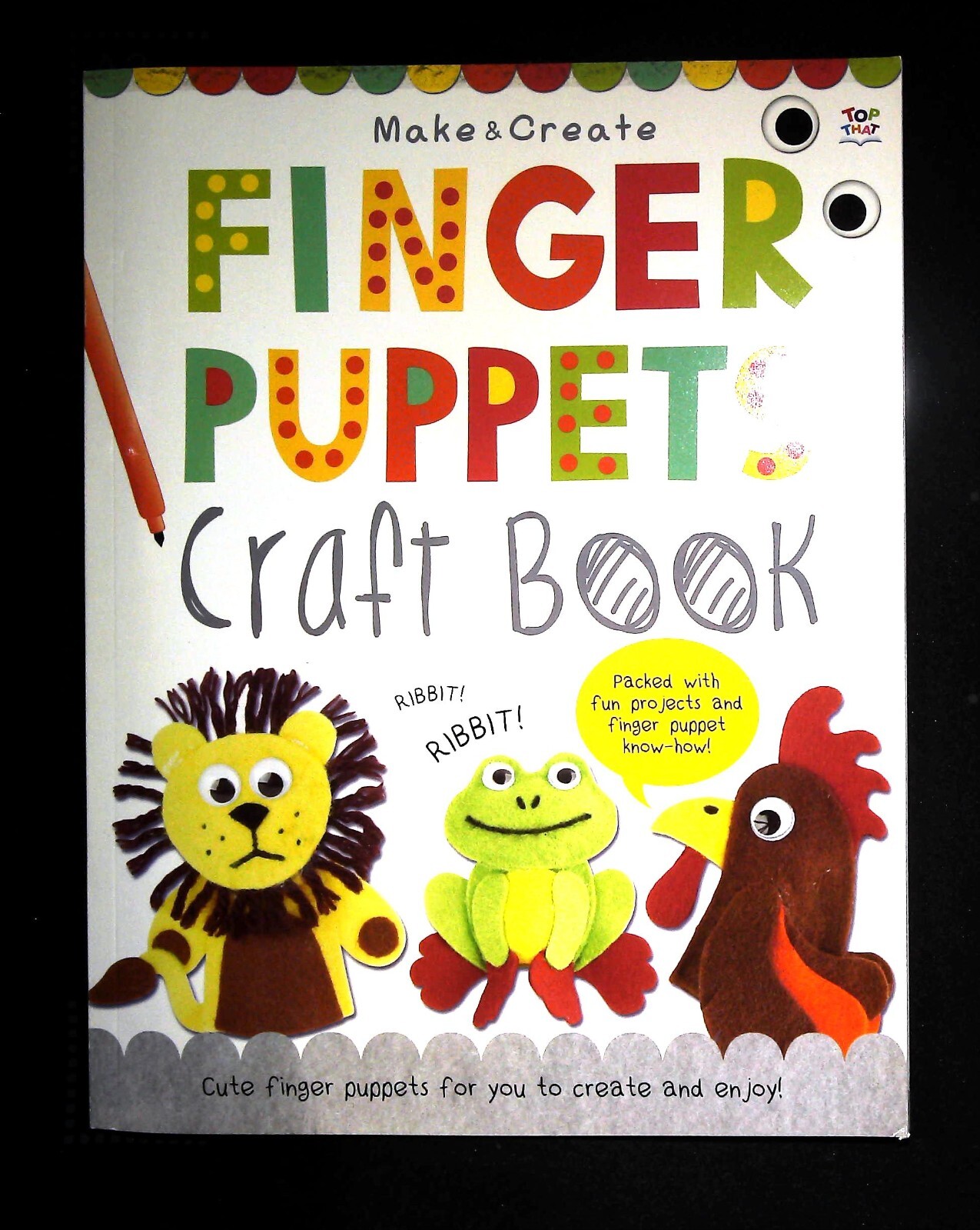 Finger Puppet Craft Book for Children NEW A4 Make and Create Projects