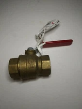 Mueller Industries 1" Forged Brass Ball Valve 400 PSI Non-Shock WOG 150 PSI WSP