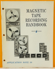 HP Agilent 5951-0089 1967 App Note 89 Magnetic Tape-Recording Handbook Manual.