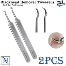 Blackhead Facial Acne Spot Pimple Remover Tweezer Curve Extractor Tool Comedone