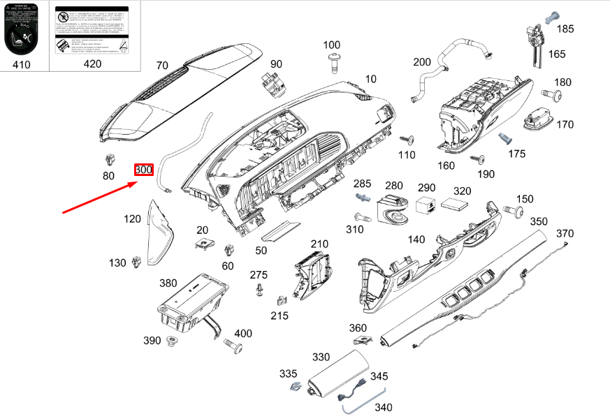 MERCEDES-BENZ GLE W167 Schlauchleitung Duftsystem A2538000000