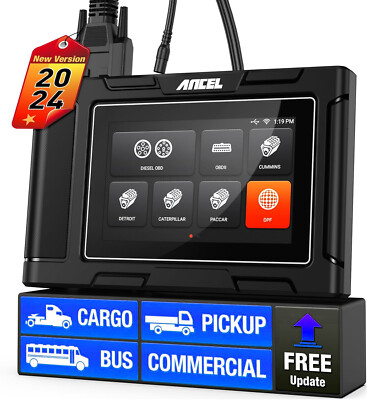Diesel OBD Heavy Duty Truck Scanner All System Diagnostic Scan Tool DPF Regen
