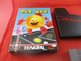 Pac-Man Nintendo NES COMPLETE w/ Box manual game WORKS! Tengen