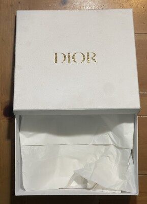 Christian Dior Empty Shoe Gift Box,  Paper Wrap Inside 13  x 12  x 4.5 