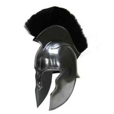 Achilles Troy Helmet Silver One Size roman barbute spartan Warrior Pair Of Paul1