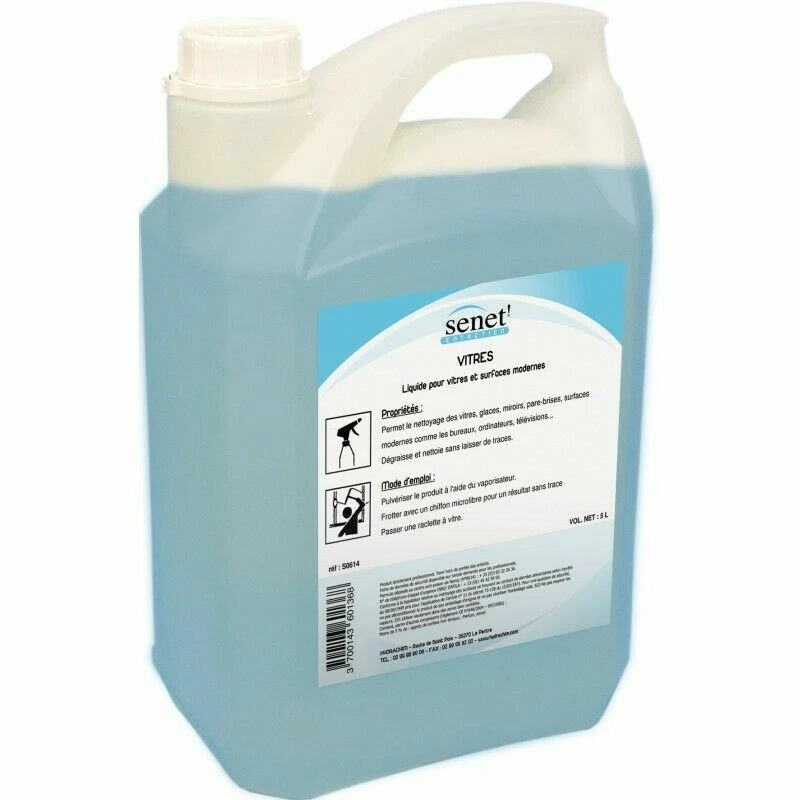 Liquide vitres et surfaces Senet - bidon 5L