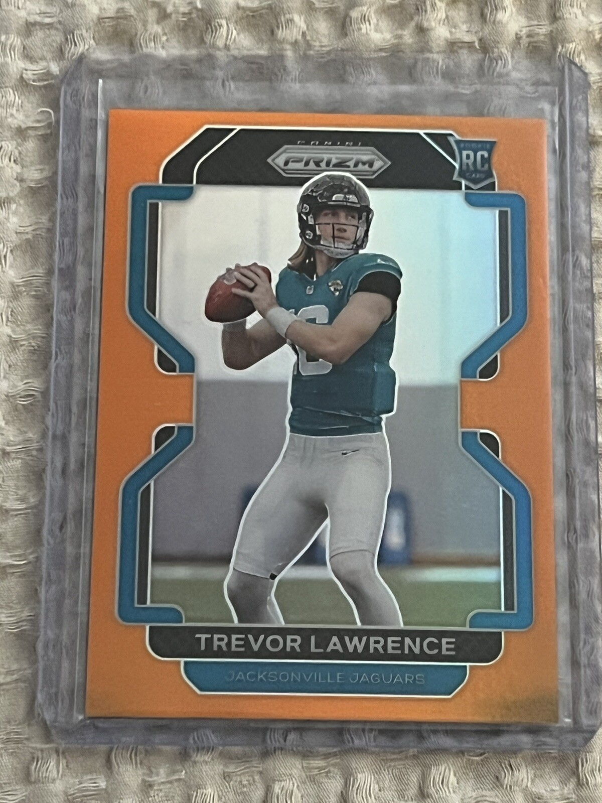 2021 Panini Prizm Football Trevor Lawrence Orange Rookie RC #222/249
