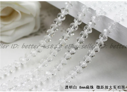 Wholesale Quality Czech Crystal Faceted Rondelle Spacer Beads 4MM 6MM 8MM 10MM - Picture 16 of 101