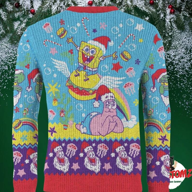Spongebob Squarepants Christmas Jumper Christmas Ugly Sweater