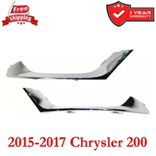Bumper Trims For 2015-2017 Chrysler 200 Front Left & Right Side Set 2pcs