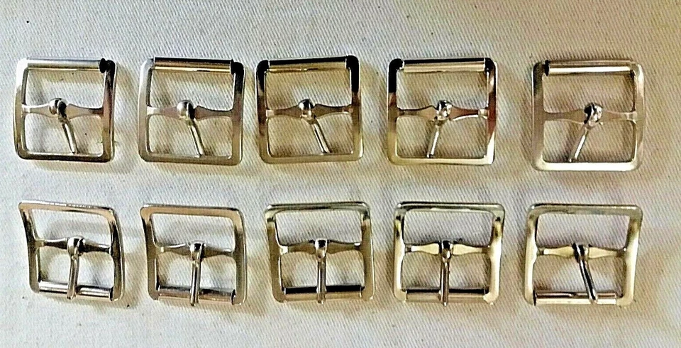 HERITAGE ABRASIVES LTD NICKEL MILITÄR Roller SCHNALLE Leder Handwerk Taschen Gürtel Utility C2 1/2” 5/8” 1”