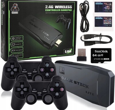 20000+ Spiele Retro Videospielkonsole HDMI 4K Wireless Konsole Spielkonsole 64GB