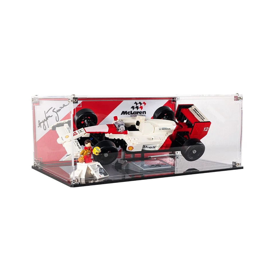 BRICK IN IT Custodia display MATTON IN IT per icone LEGO® McLaren MP4/4 e Ayrton Senna 10330
