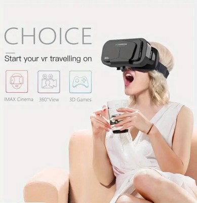 VR SHINECON 3D Virtual Reality Glasses for Movies and Games, Compatible with iOS