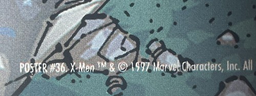 1997 Wizard Poster X-Men Marvel, Shi & Crusade 10-1/4" x 13-3/4" - Picture 4 of 4